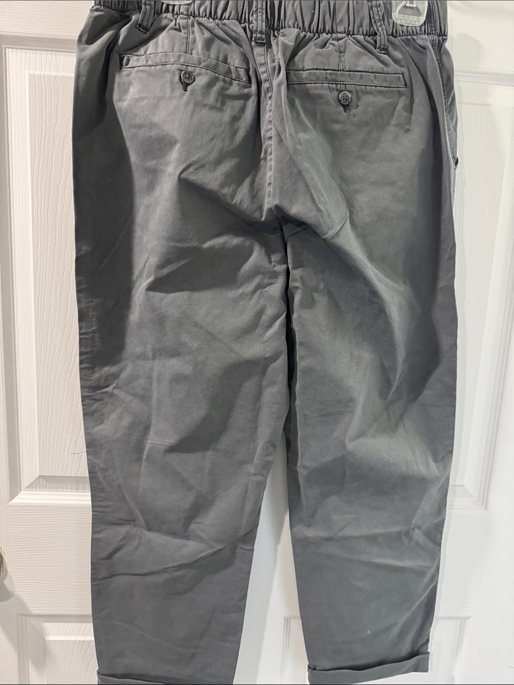 Old Navy Women’s Charcoal Gray Chino Pants - Picture 3 of 5